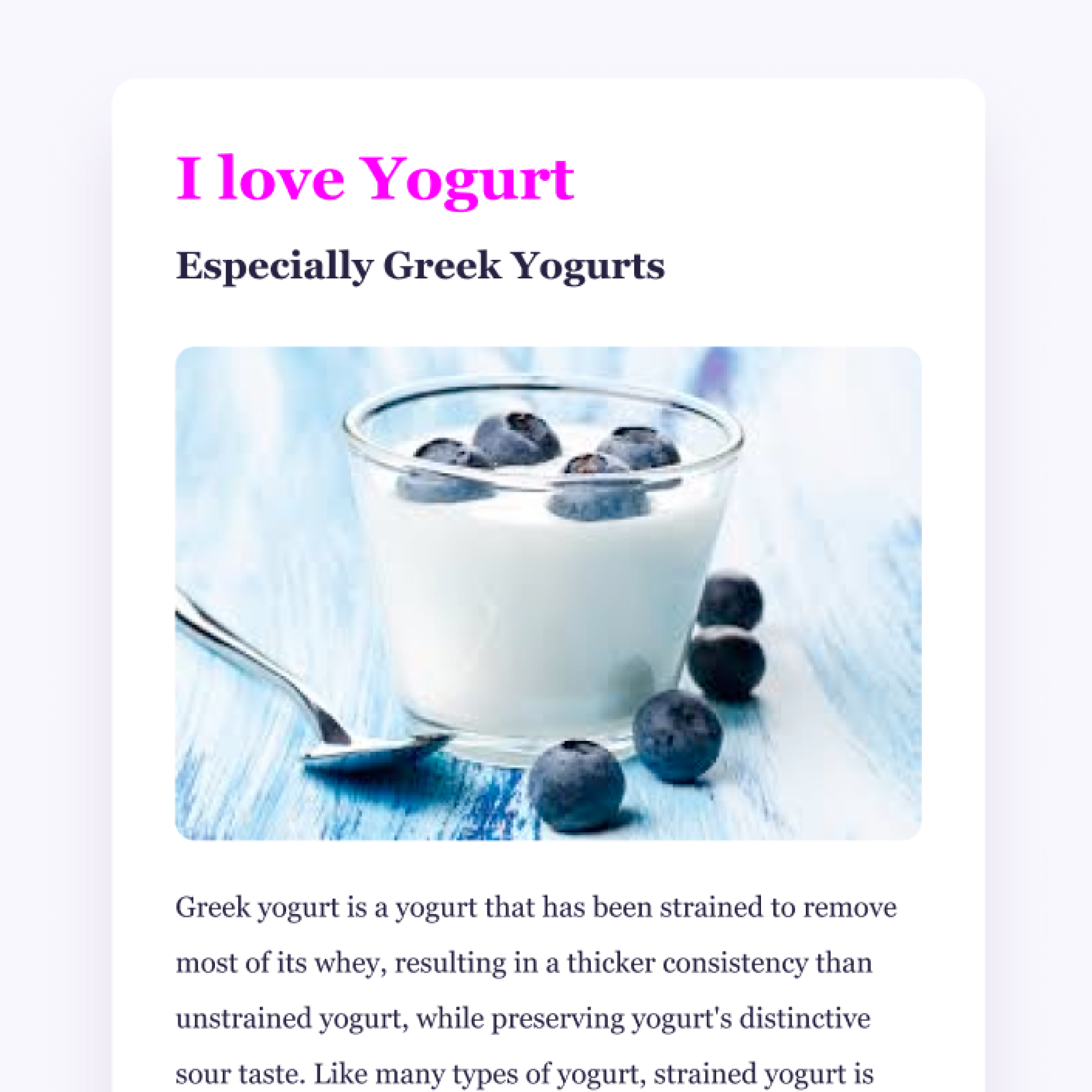 image of Yogurt project